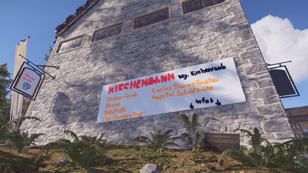 Kichenbann wegen Kirchenraub: Die Gemeinde hält Abstand zu diesen Subjekten