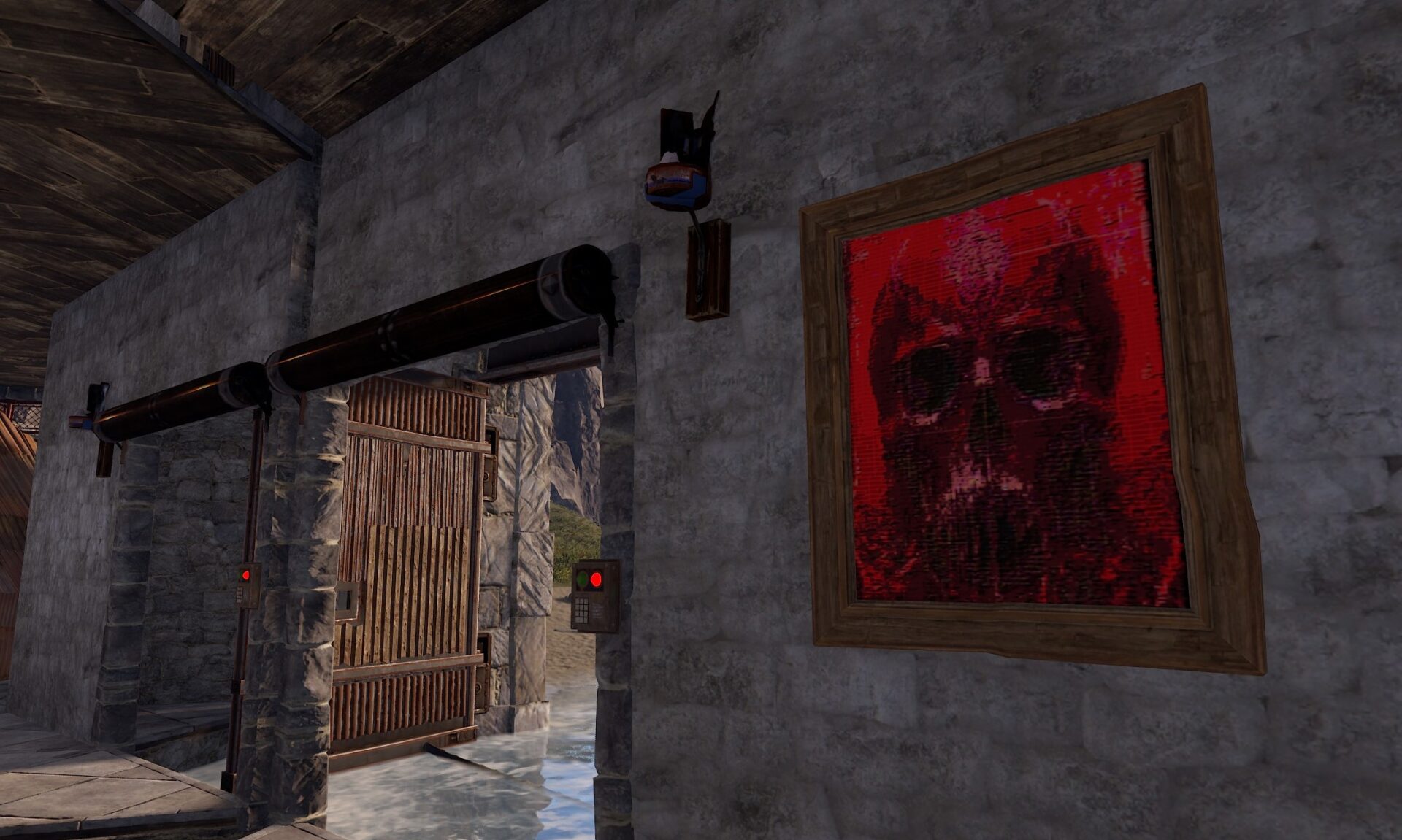 Kunst zu Ehren des Schädelgottes