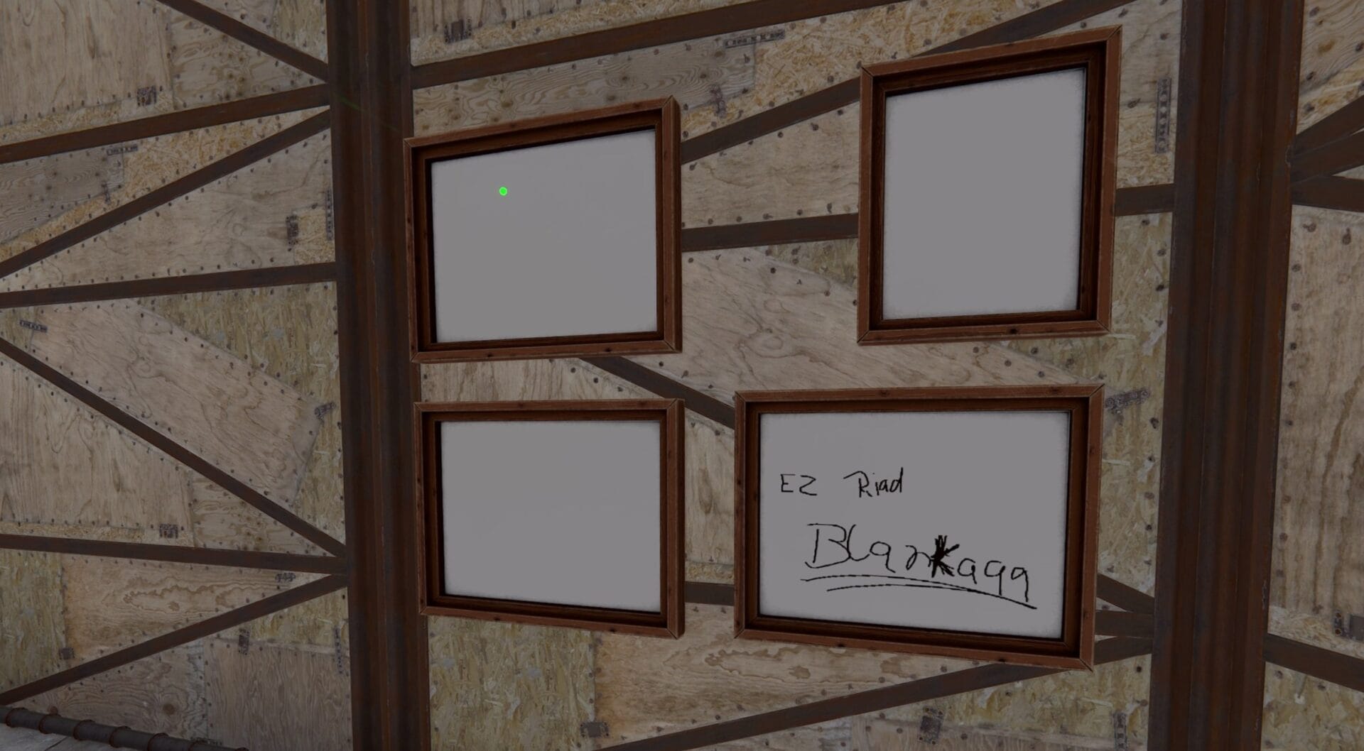 Dieses Gekritzel ließ einer der beiden Vandalen zurück...